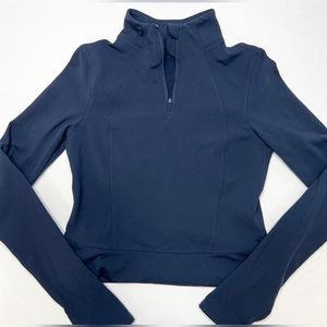Yogalicious Lux | Blue Navy Half Zip Pullover M